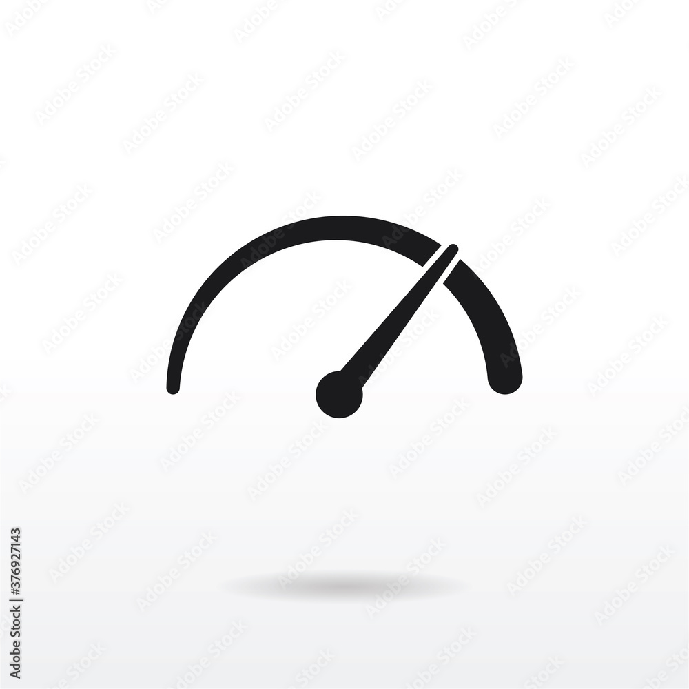 Speedometer icon vector . Speed sign Speedometer icon vector . Speed sign