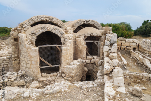 Wallpaper Mural Ruins of religious buildings in ancient city Elaiussa Sebaste, near Kızkalesi, Turkey. City was port, founded by Romans. Abandoned in early medieval Torontodigital.ca