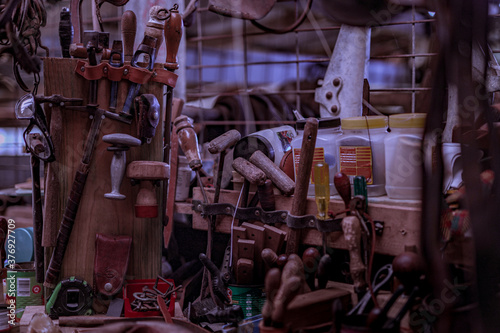 Tools in a workshop