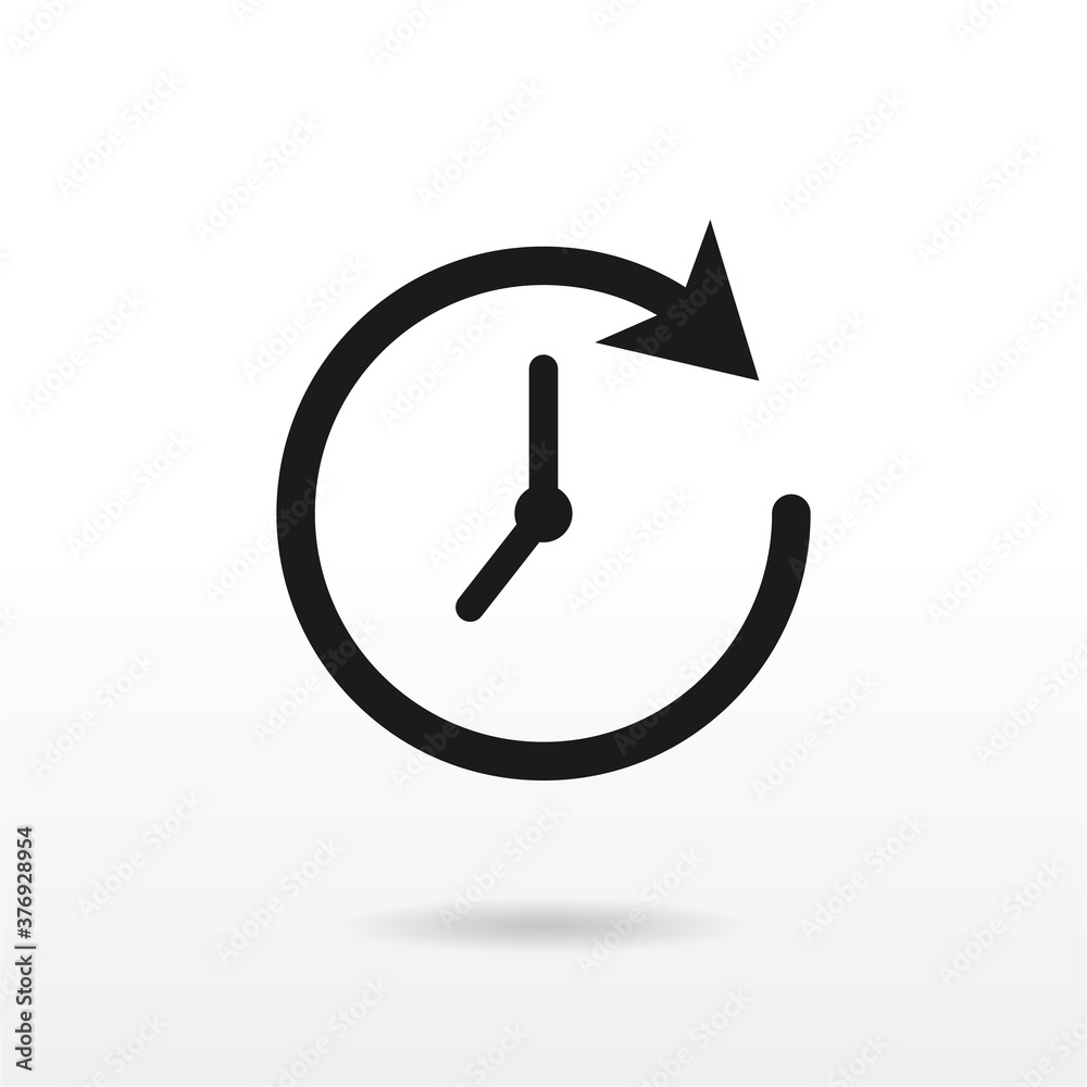 Passage of Time icon vector . Clock sign Passage of Time icon vector . Clock sign