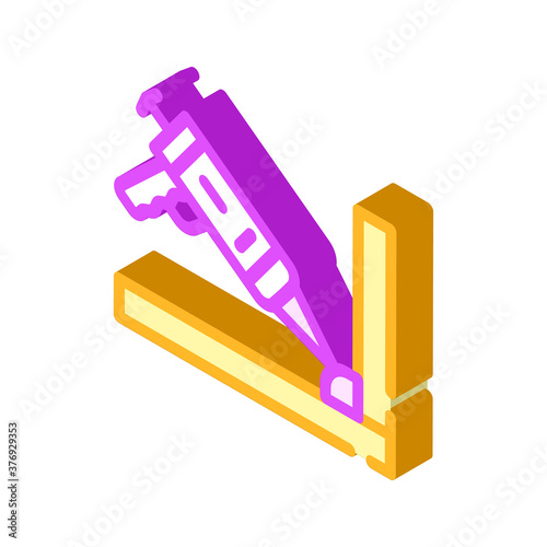 waterproof glue isometric icon vector isolated illustration photo