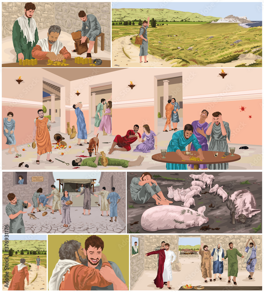 The Parable Of The Prodigal Son Storyboard (Luke 15)