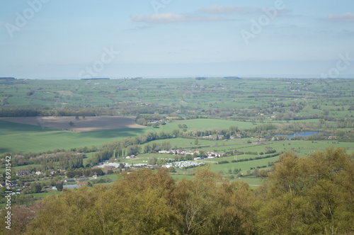 Views from the top of the Otley Chevin, Yorkshire.