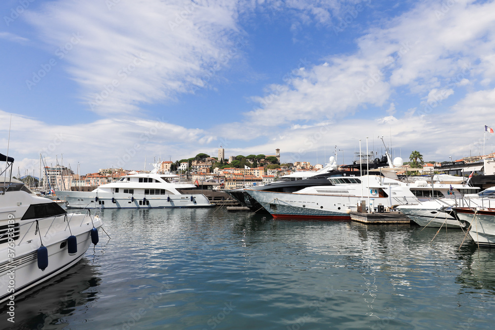 Old town Cannes with Port Canto Old town Cannes with Port Canto