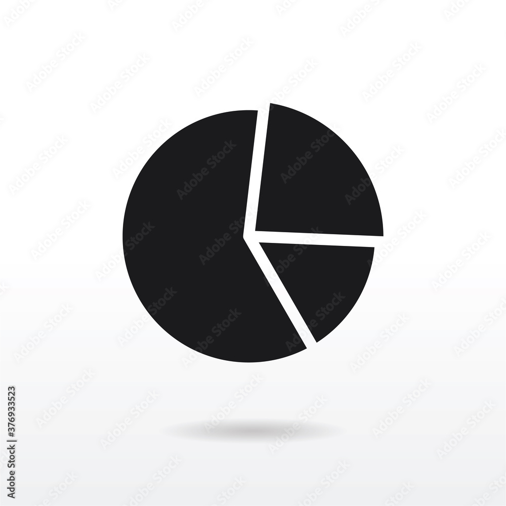 Pie chart icon vector . diagram sign Pie chart icon vector . diagram sign