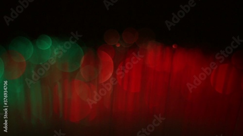 Extreme Close Up Of Multi-Color Optical Sticks Fiber LED Lamp. Video Dolly Track Right photo