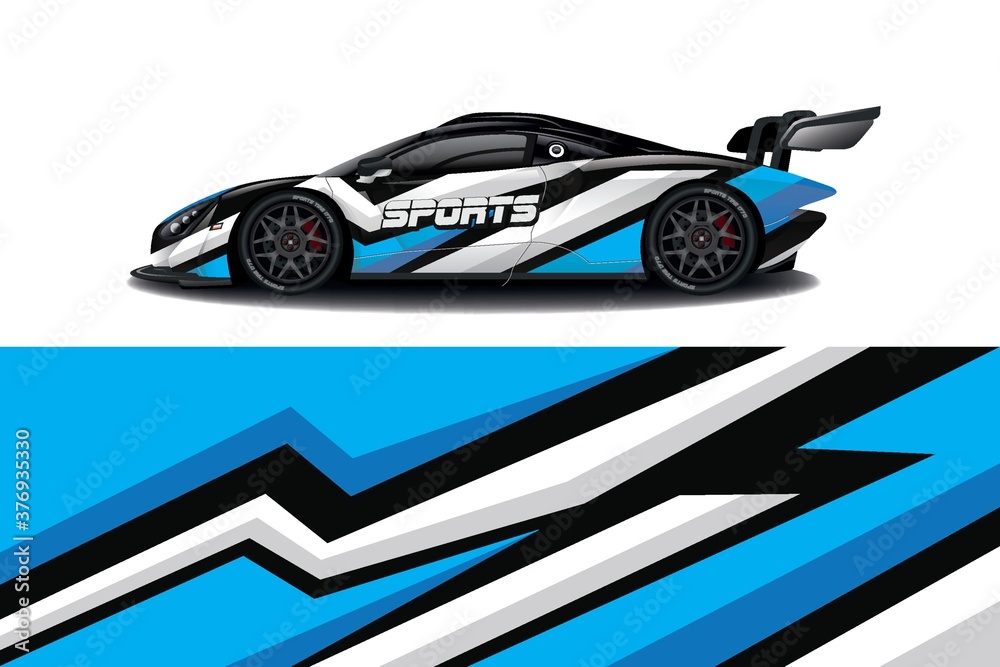 Sports car wrapping decal design Sports car wrapping decal design