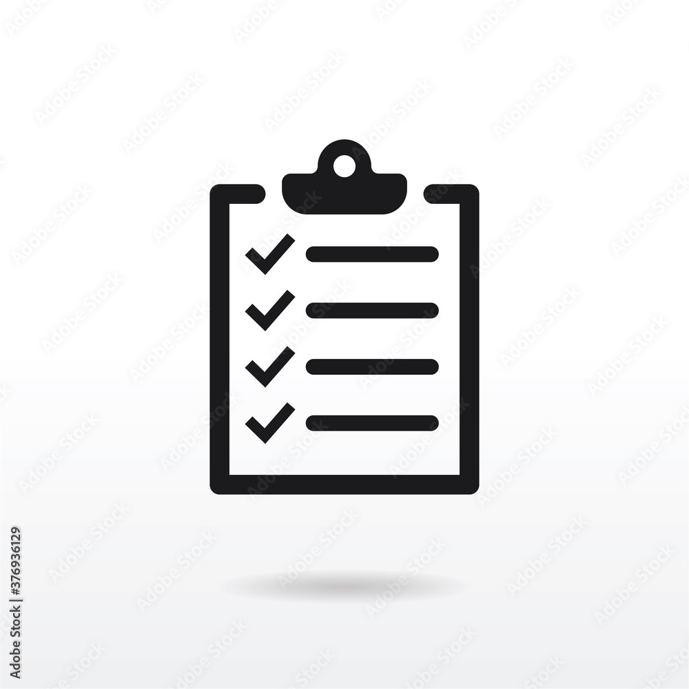 Check list icon vector . List sign Check list icon vector . List sign