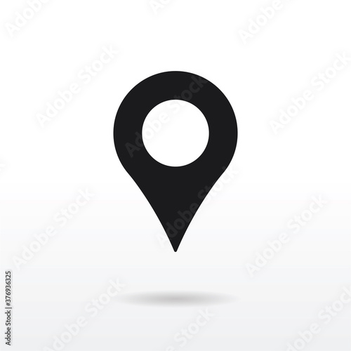 Location icon vector . Map pin sign