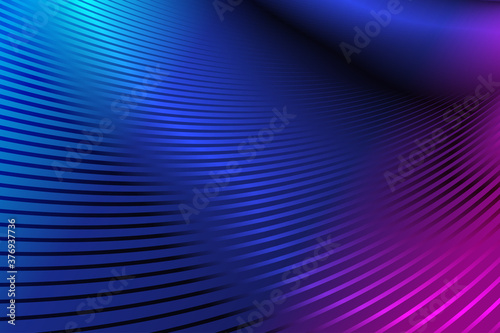 Blue-purple luminous gradient lines, a poster background with a sense of technology.