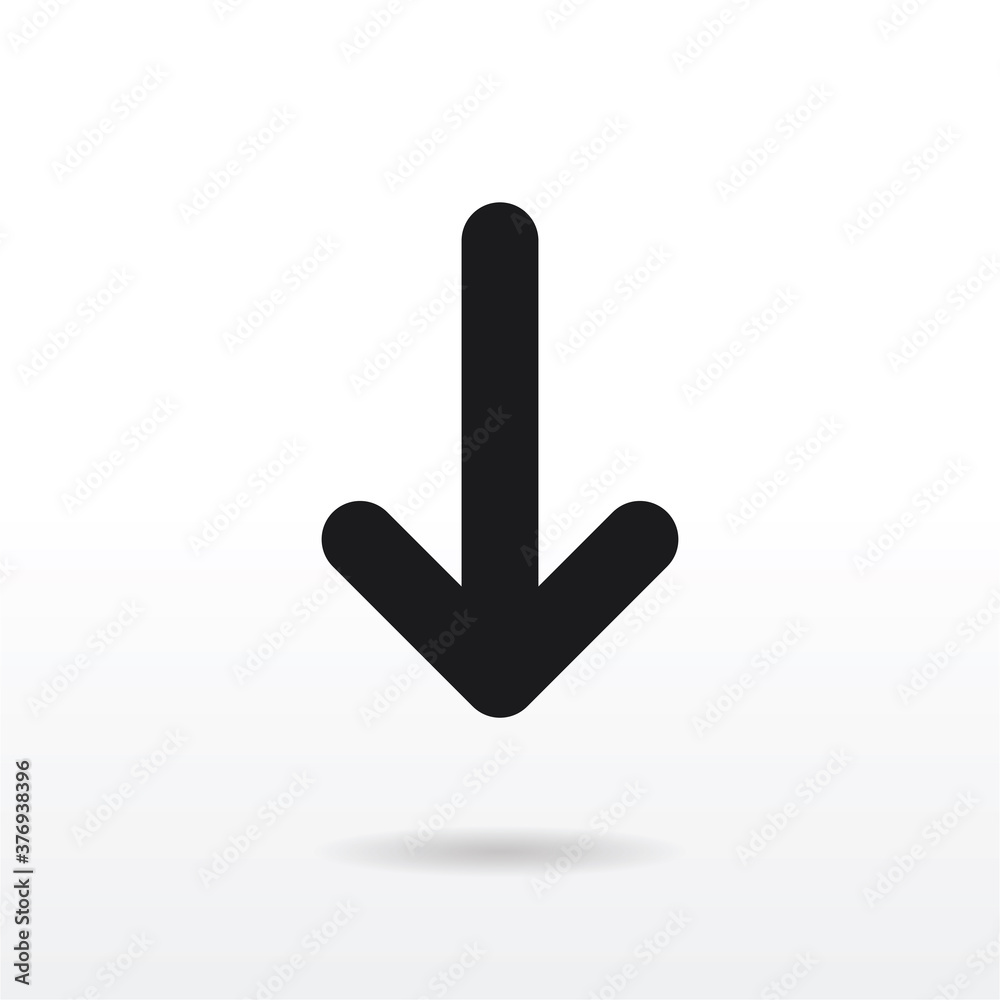 Down Arrow icon vector eps 10