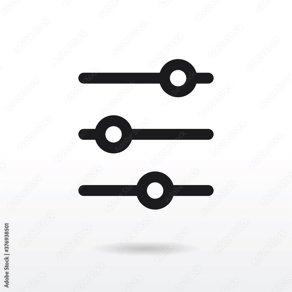 Adjustment icon vector . adjusting sign Adjustment icon vector . adjusting sign