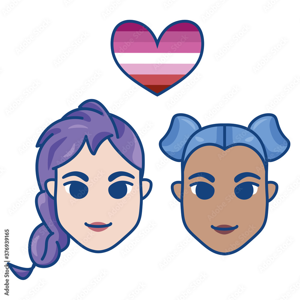 Isolated lesbian gay community lgbtq icon - Vector Isolated lesbian gay community lgbtq icon - Vector