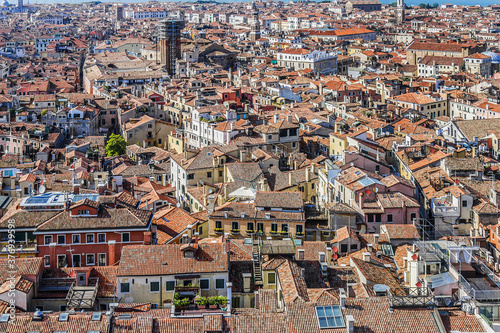 Aerial view of Venice from Campanile di San Marco. Venice, Italy, Europe. © dbrnjhrj