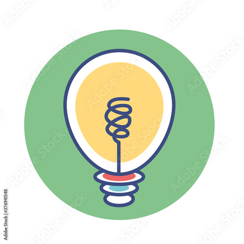 Isolated idea enviroment ecology nature cartoon- Vector