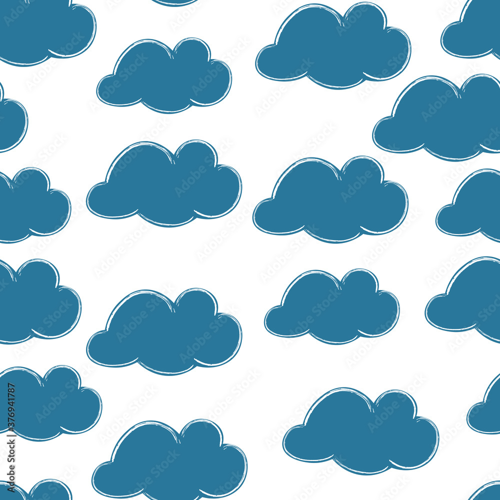 Cloud on a white background. Design for print or screen background, wallpaper. Vector. Illustration Cloud on a white background. Design for print or screen background, wallpaper. Vector. Illustration