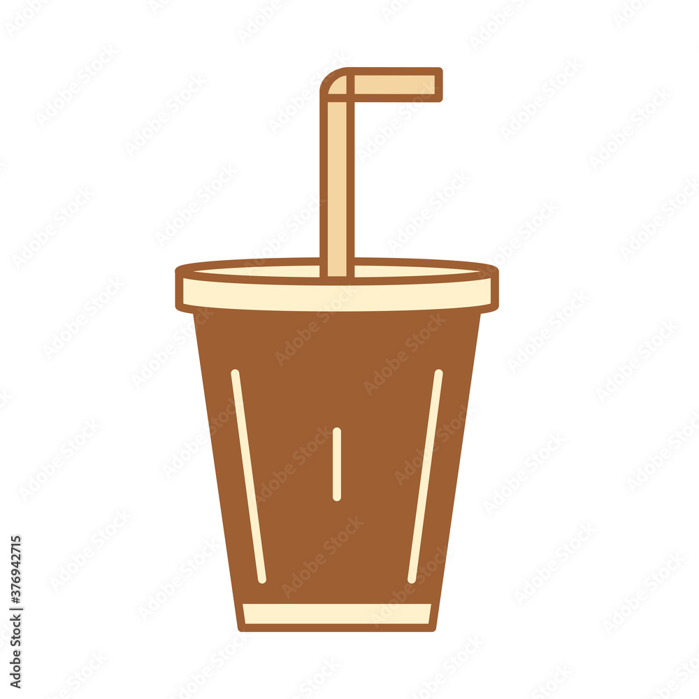Isolated juice food bakery delicious icon - Vector Isolated juice food bakery delicious icon - Vector