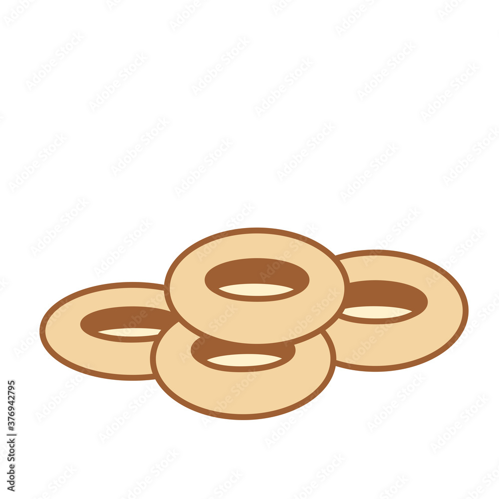 Isolated fast food bakery delicious icon - Vector Isolated fast food bakery delicious icon - Vector