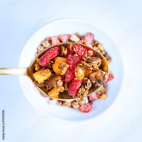 Close up of granola
