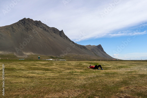 Resting in the mountains