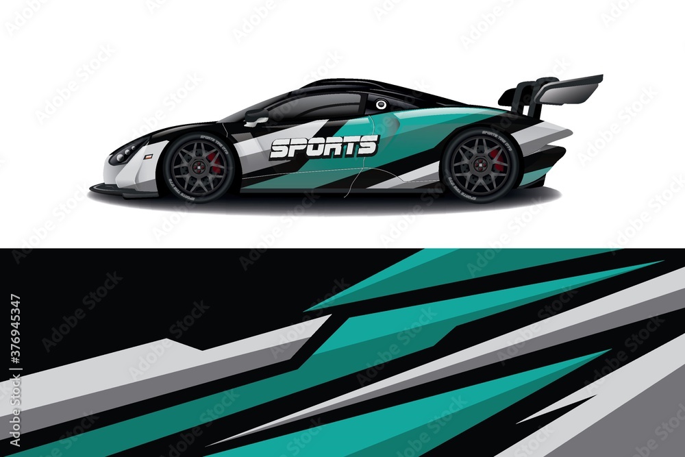 Sports car wrapping decal design Sports car wrapping decal design