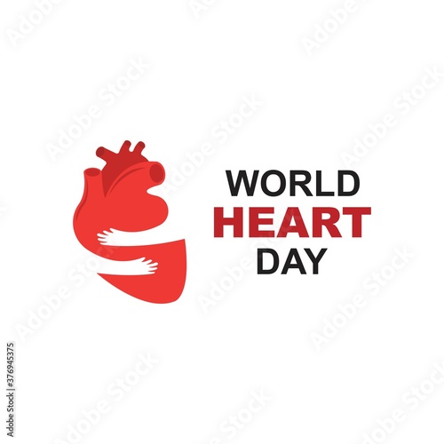 World Heart Day Logo Template design vector, emblem, design concept, creative symbol