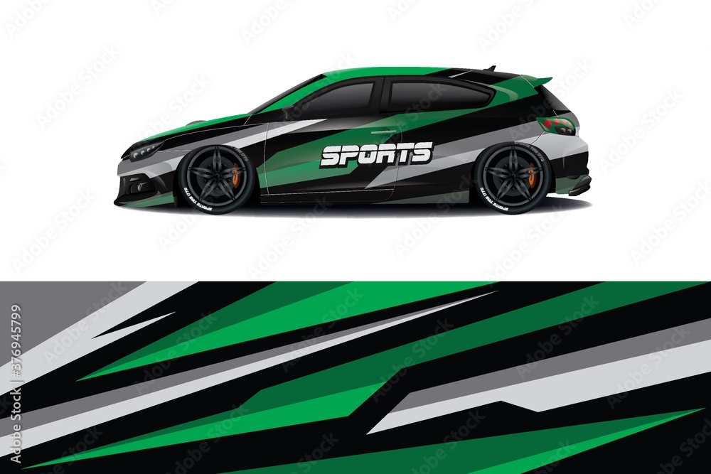 Sports car wrapping decal design Sports car wrapping decal design