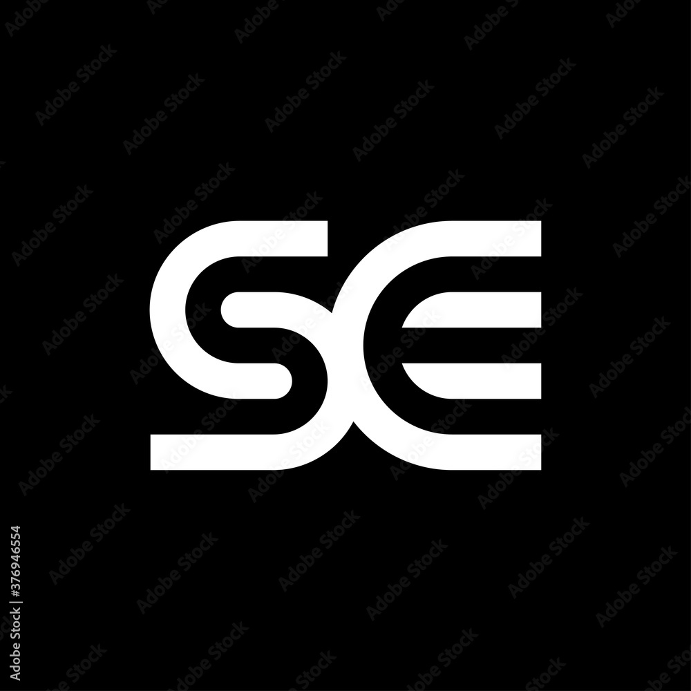 Letter SE logo template
