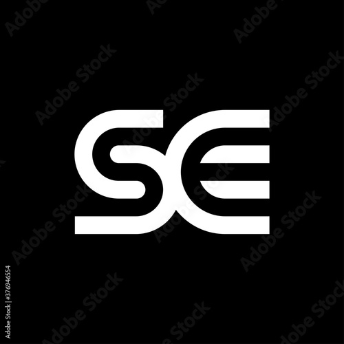 Letter SE logo template