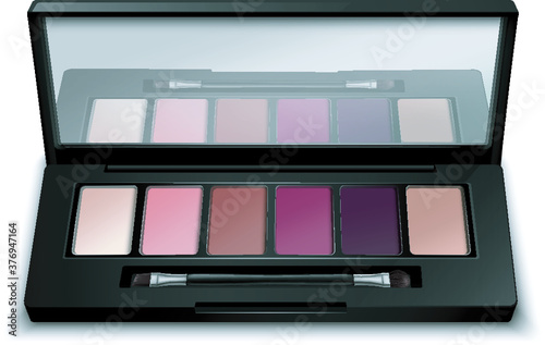 realistic illustration of cosmetics on background