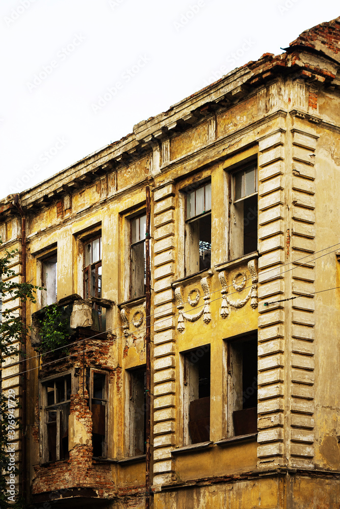 old ruins of a house of the early 20th century europe old ruins of a house of the early 20th century europe