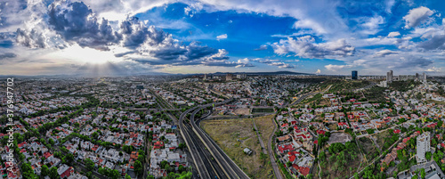 Sunset Aerial View from Querétaro, México