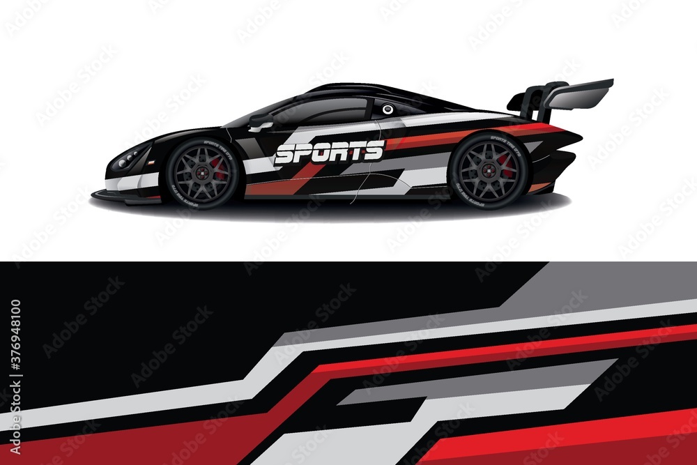 Sports car wrapping decal design Sports car wrapping decal design