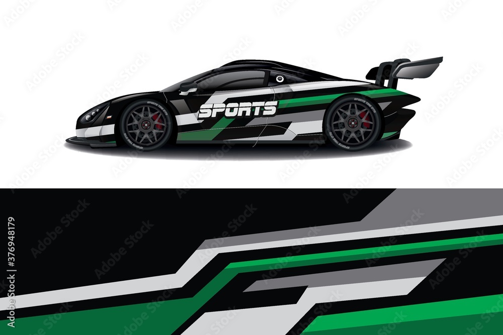 Sports car wrapping decal design Sports car wrapping decal design