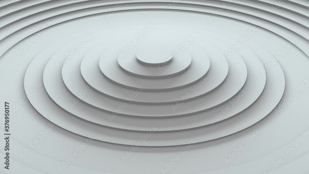 Pattern of white pulsating circles. Seamless loop. Pattern of white pulsating circles. Seamless loop.