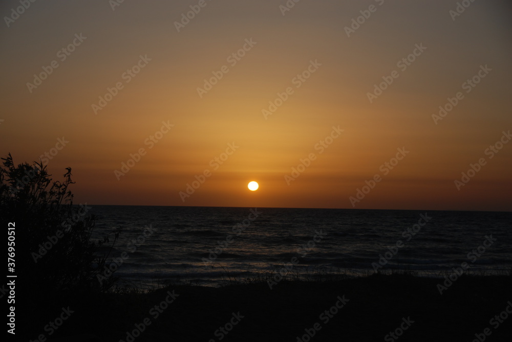 Sonnenuntergang über dem Meer