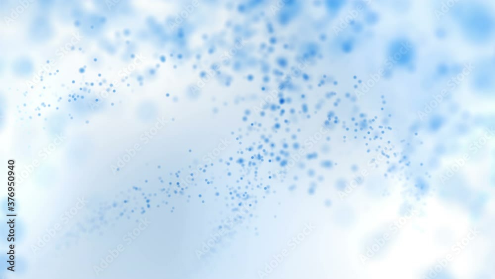 Blue digital wave with particles in motion. Abstract beautiful bokeh lights background with copy space. Technology digital wave concept. Loop animation. Blue digital wave with particles in motion. Abstract beautiful bokeh lights background with copy space. Technology digital wave concept. Loop animation.