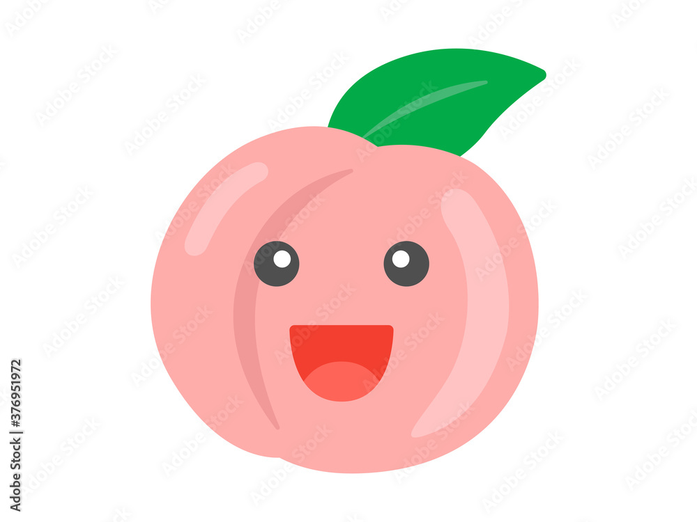 Obraz premium 桃のキャラクターのイラスト