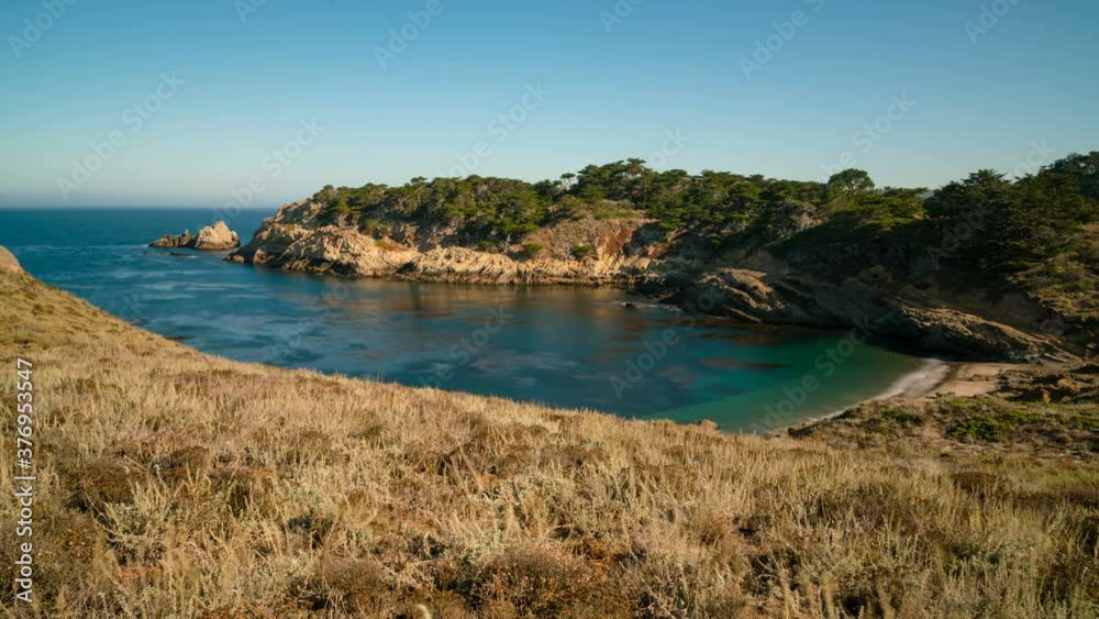 Timelapse long exposure shot of cove at Garrapata State Park, California Timelapse long exposure shot of cove at Garrapata State Park, California
