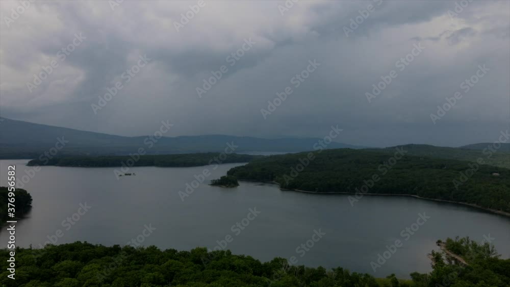 Aerial view dron video on national park nature, lake forest Aerial view dron video on national park nature, lake forest