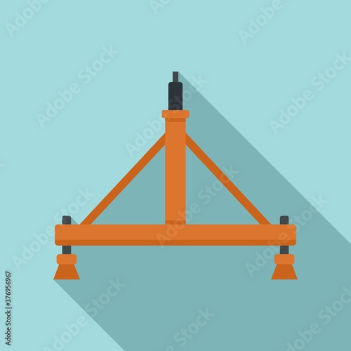 Aircraft repair stand icon. Flat illustration of aircraft repair stand vector icon for web design