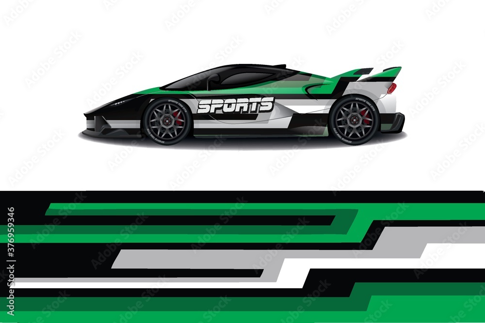 Sports car wrapping decal design Sports car wrapping decal design