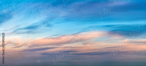 Fantastic clouds at sunrise