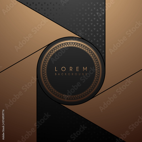 Abstract black and gold background