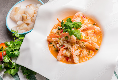 Arroz de Tamboril Com Gambas photo