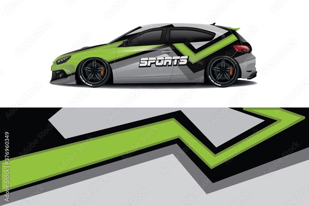 Sports car wrapping decal design Sports car wrapping decal design