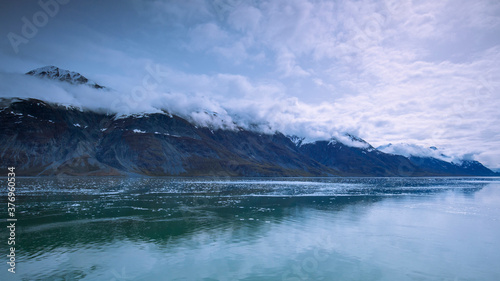 Cruise ship sailing in Glacier Bay National Park, Alaska