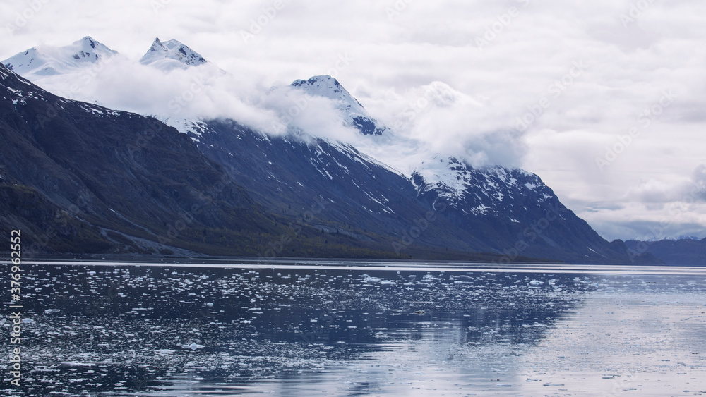 Cruise ship sailing in Glacier Bay National Park, Alaska