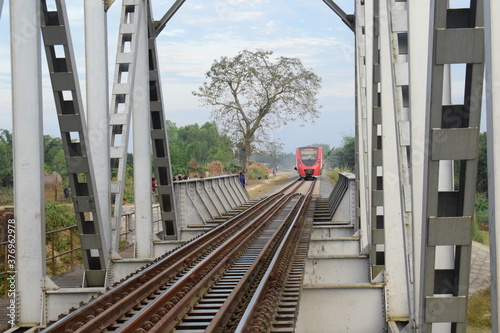 Beautiful steel made  railway Bridge 