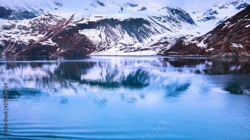 Fototapeta Naklejka Na Ścianę i Meble -  Cruise ship sailing in Glacier Bay National Park, Alaska